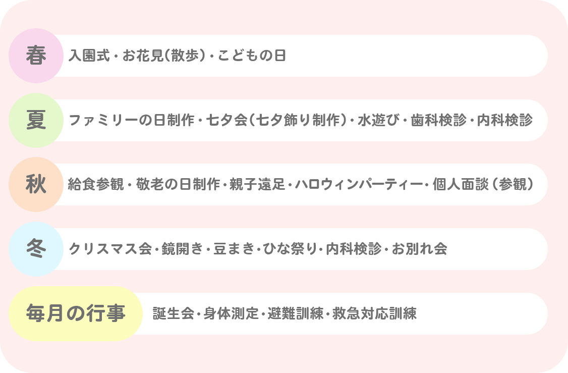 行事カレンダー